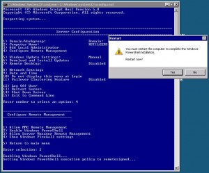 PowerShell Microsoft Hyper-V Server 2008 R2 Server Configuration